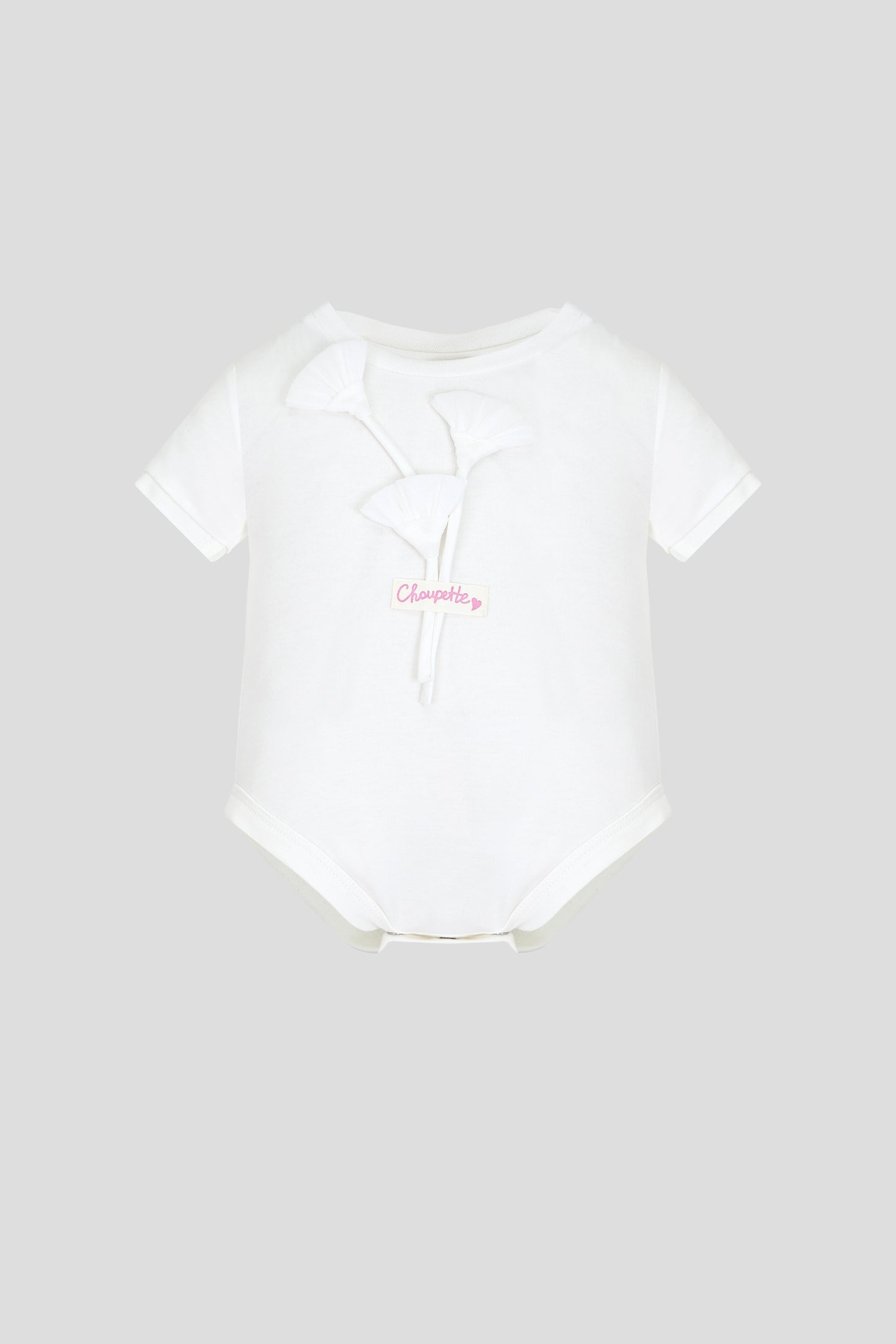 Bodysuit with 3D flowers