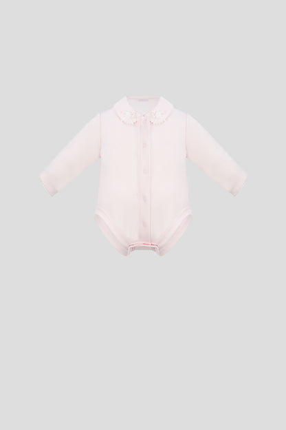 Set: Bodysuit, pants and Bonnet