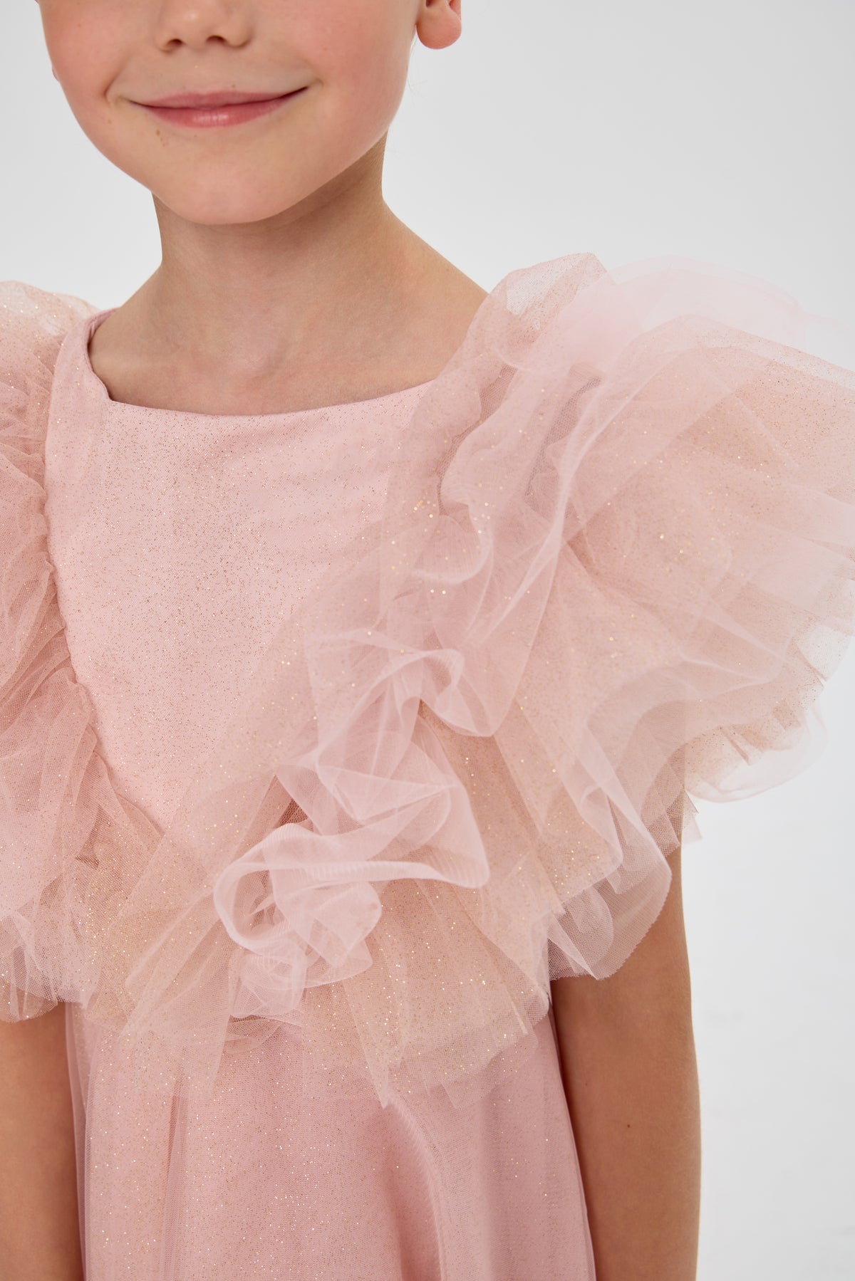 Elegant Dress with Trail