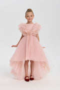 Elegant Dress with Trail