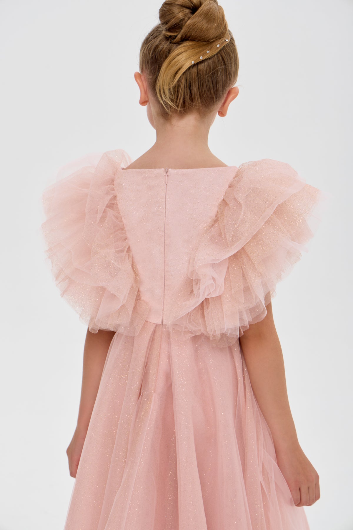 Elegant Dress with Trail