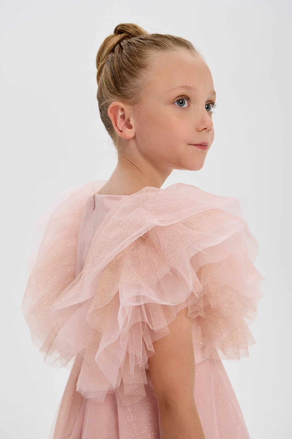 Elegant Dress with Trail