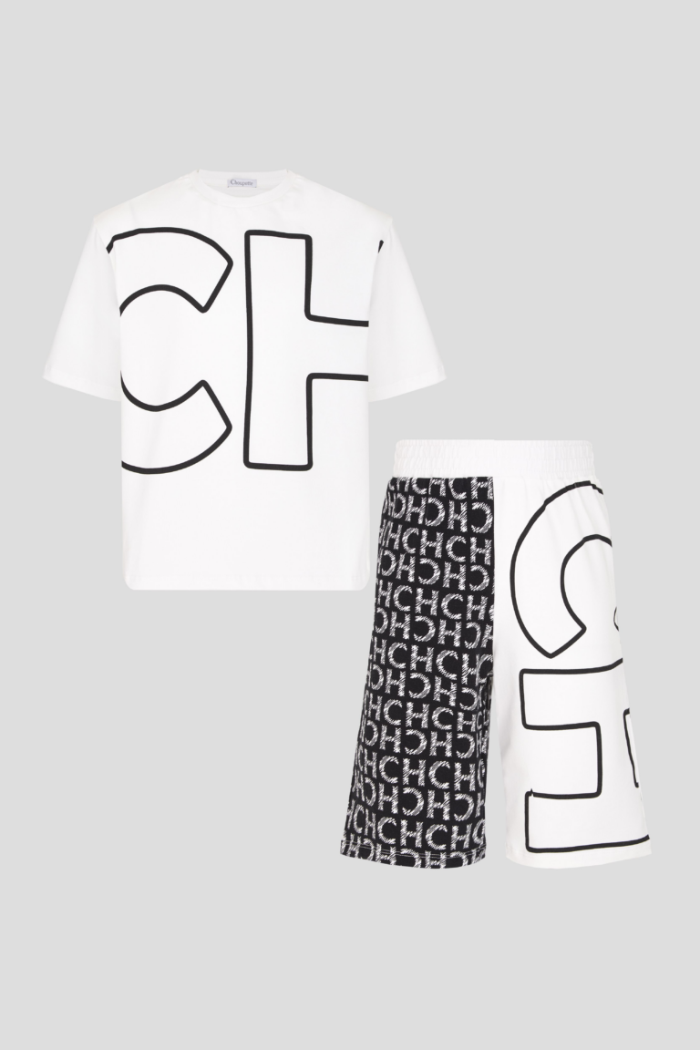 Summer Set for boy. ecru and black