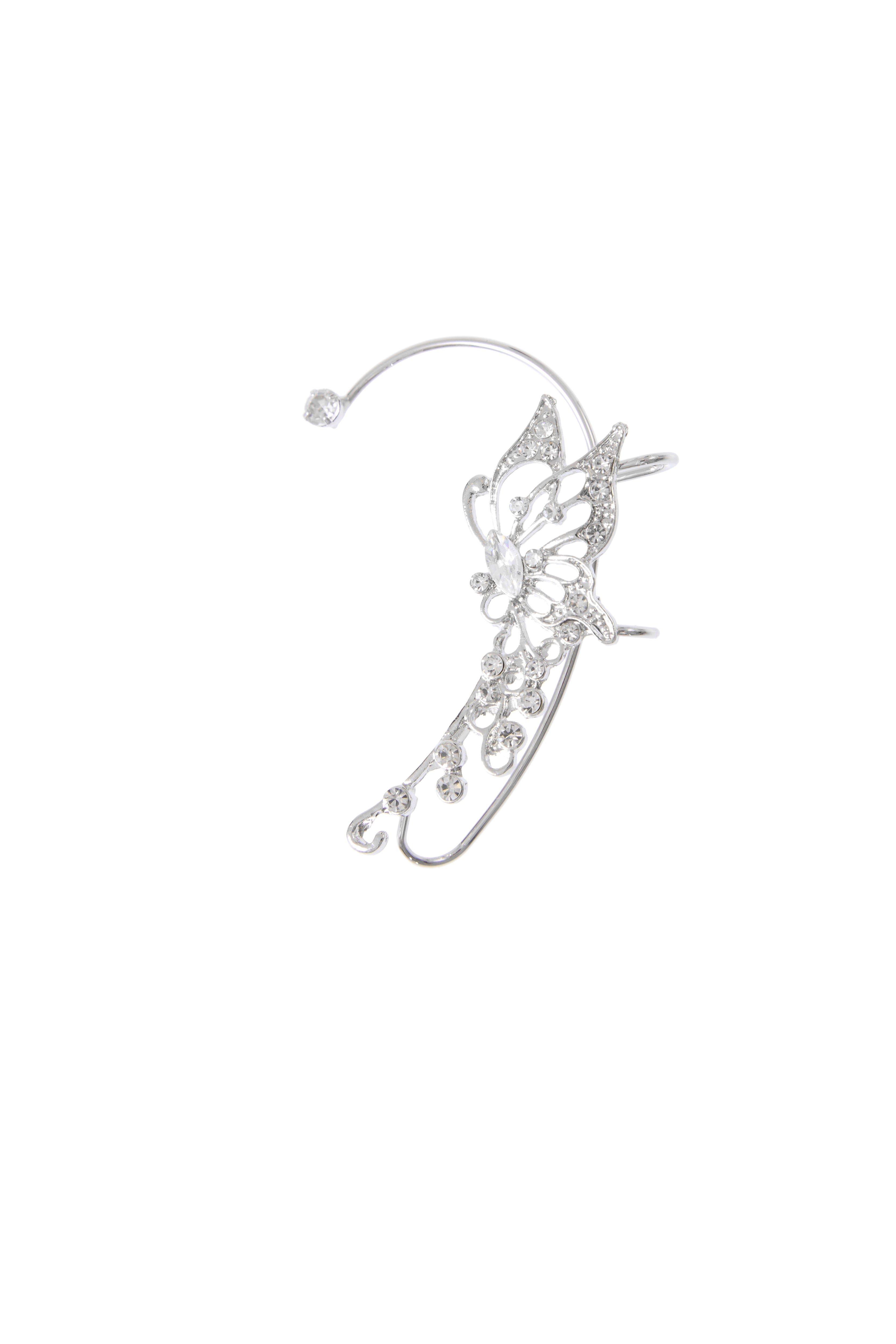Butterfly ear cuff