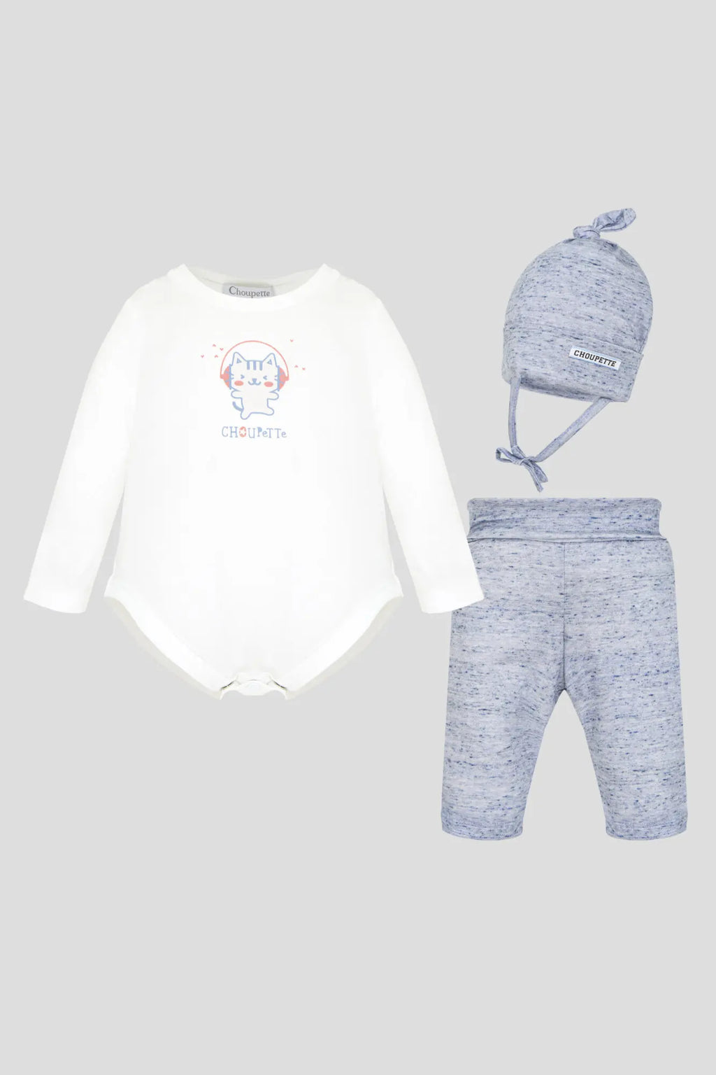 Smart Set (Bodysuit, Pants, Bonnet)