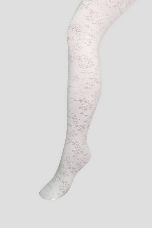 FLORAL Tights, microfiber