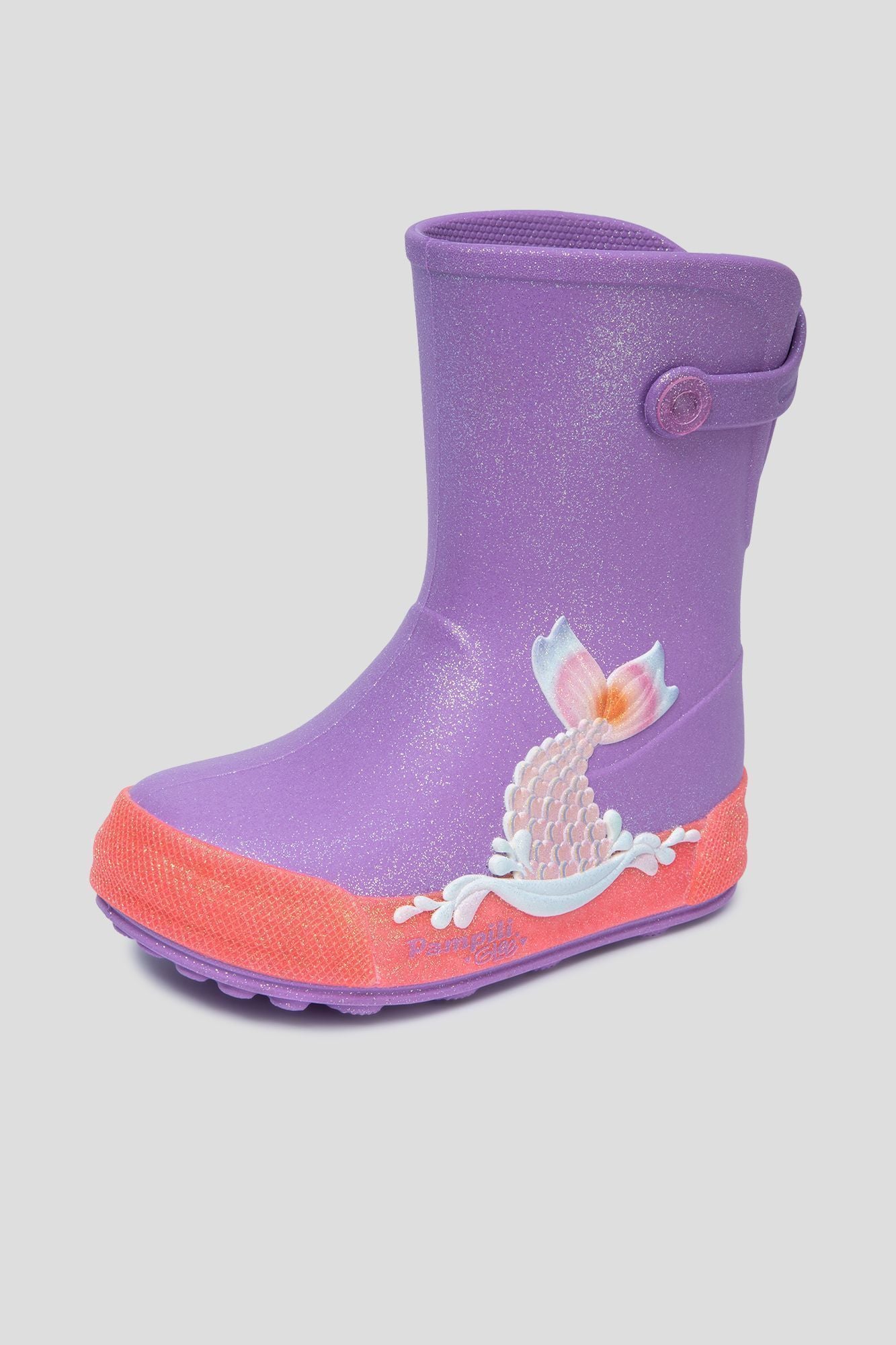 Decorated boots, lilac