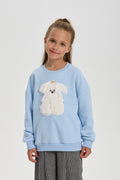 Sweatshirt with Doggy Applique
