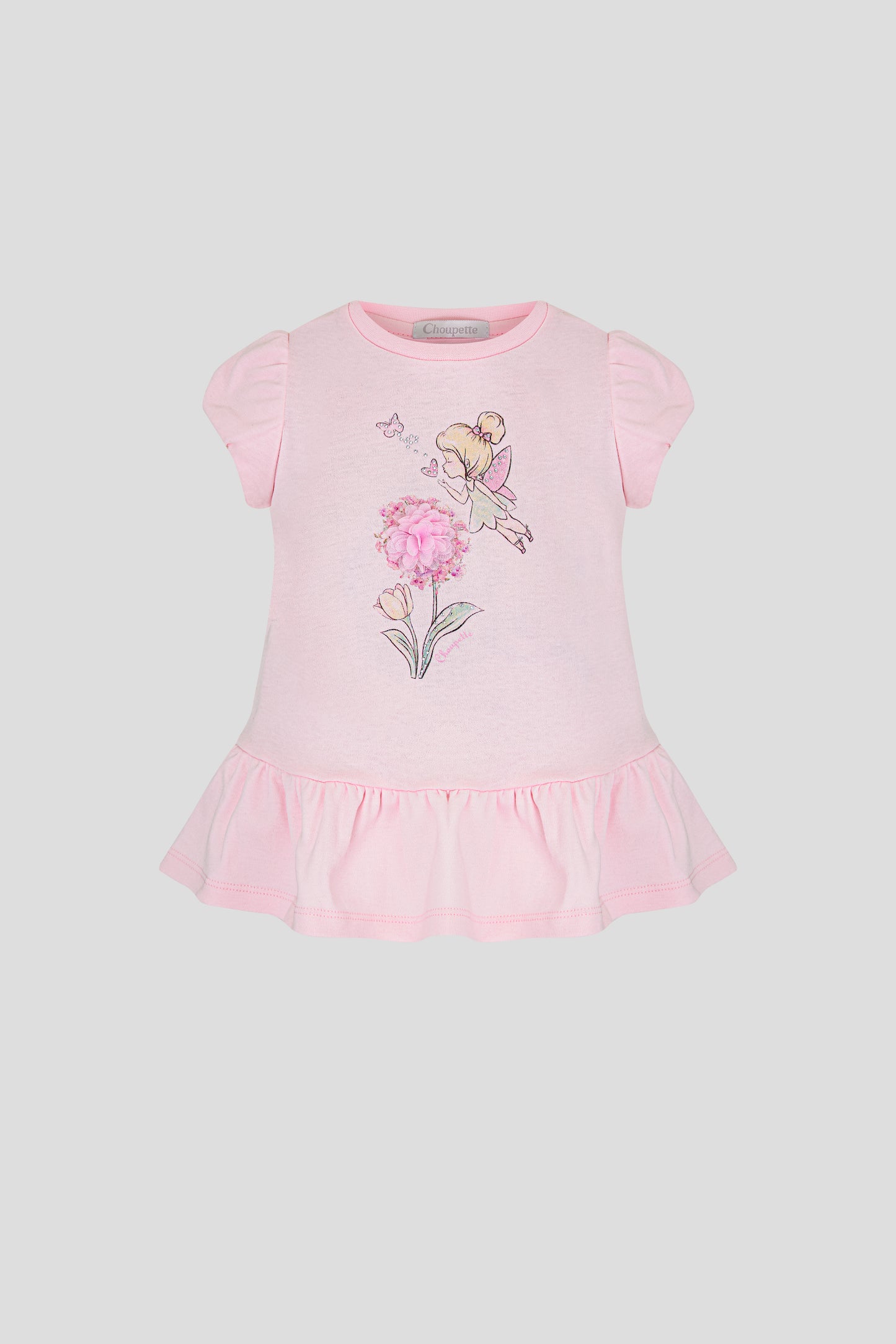 Decorated Printed Dress