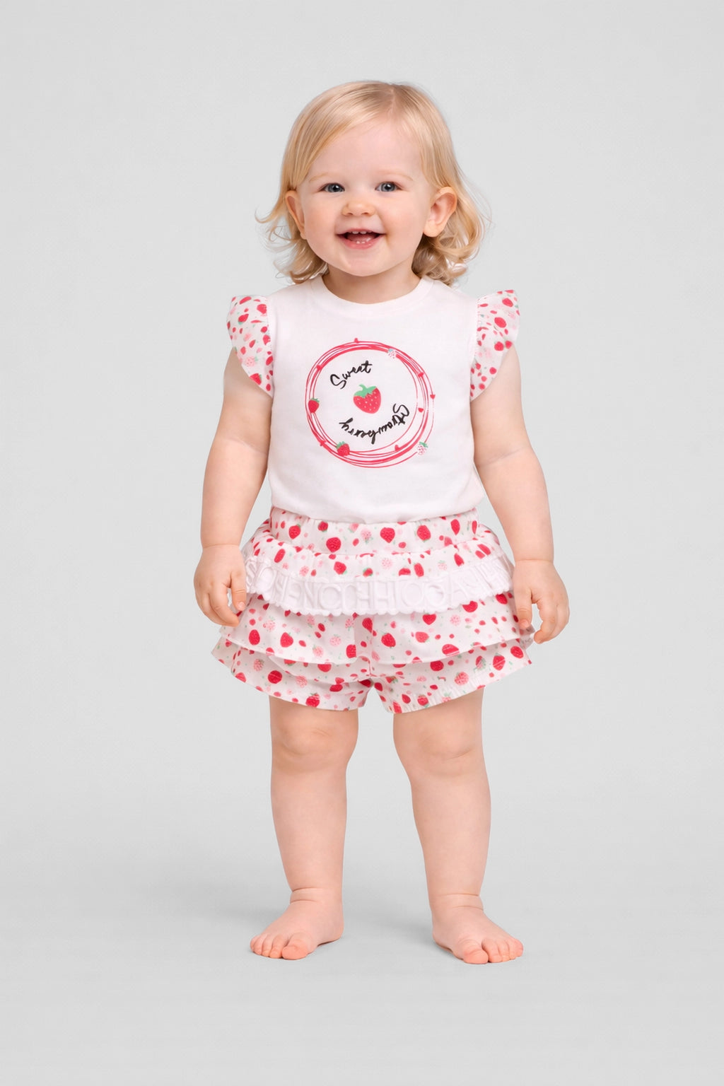Beautiful Strawberry Cotton Shorts