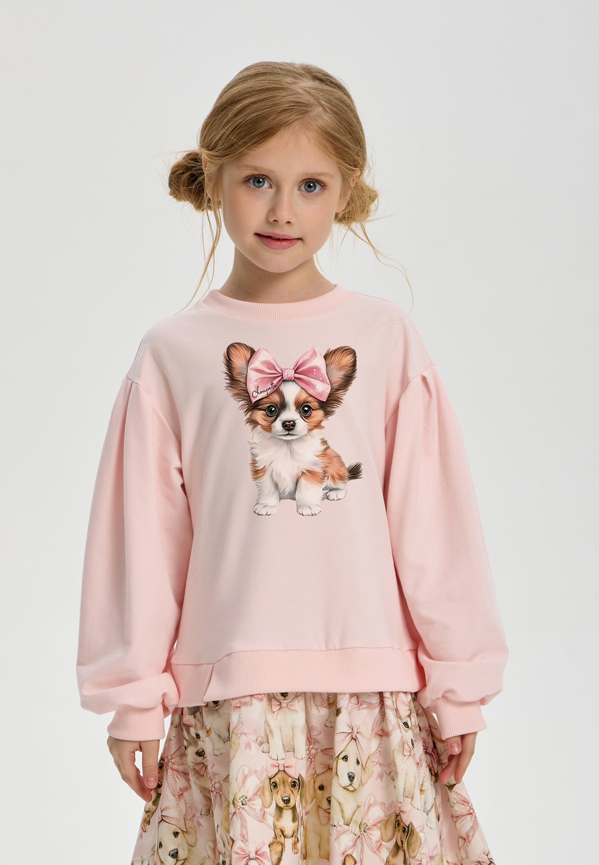 Smart Printed Doggy Dress for girl
