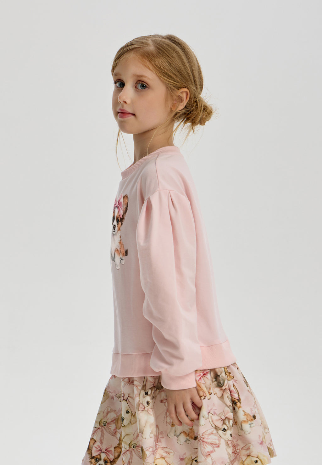 Smart Printed Doggy Dress for girl