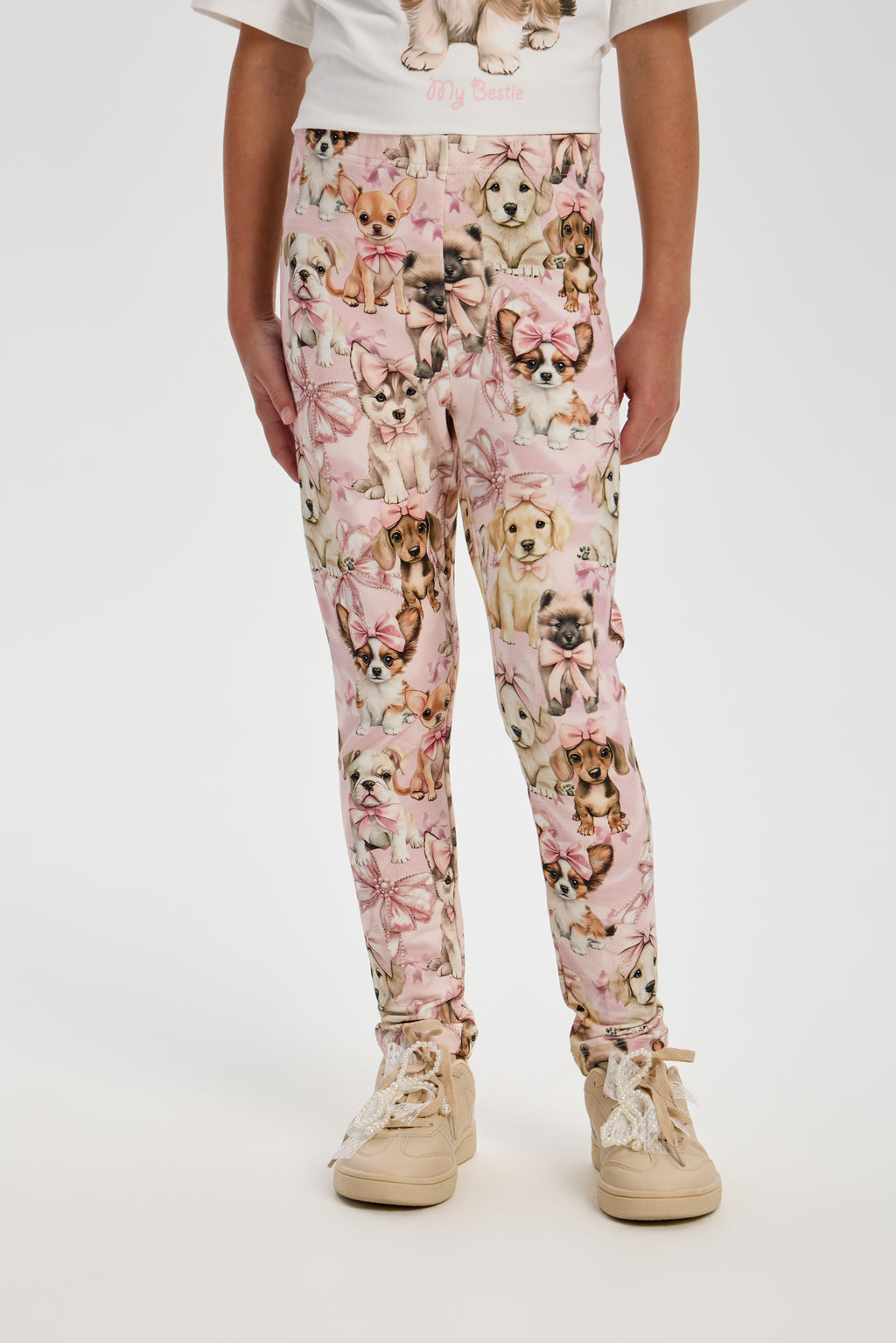 Doggy Printed Cotton Leggings