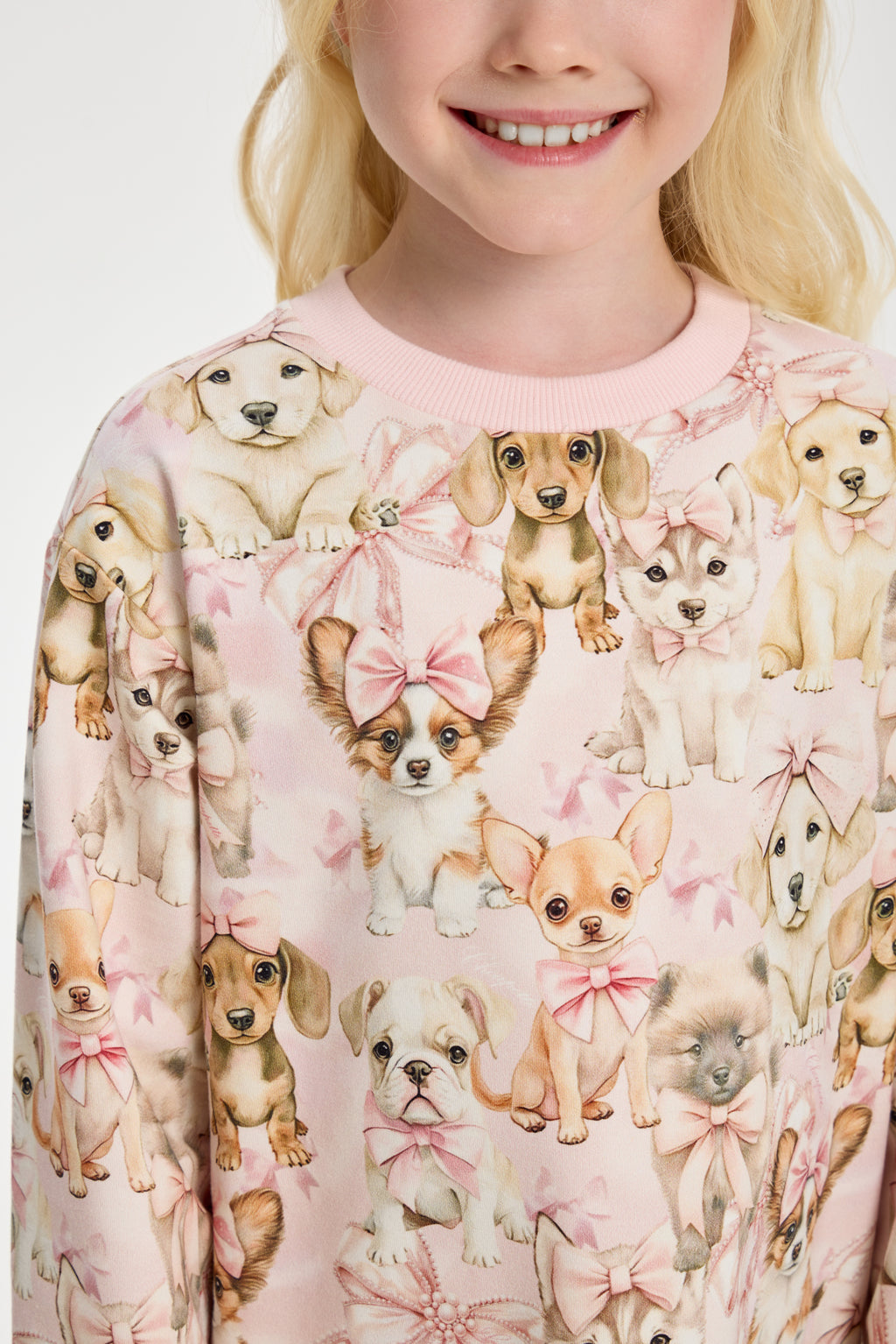 Doggy Printed Knitted Dress for girl