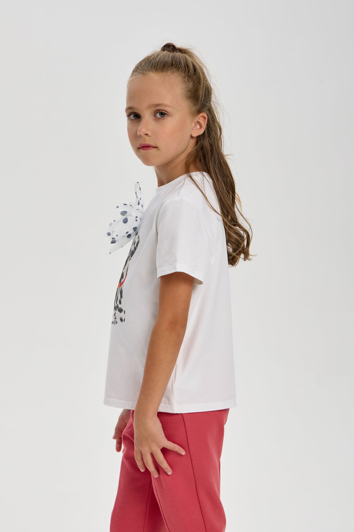 3D Flower Doggy T-shirt for girls