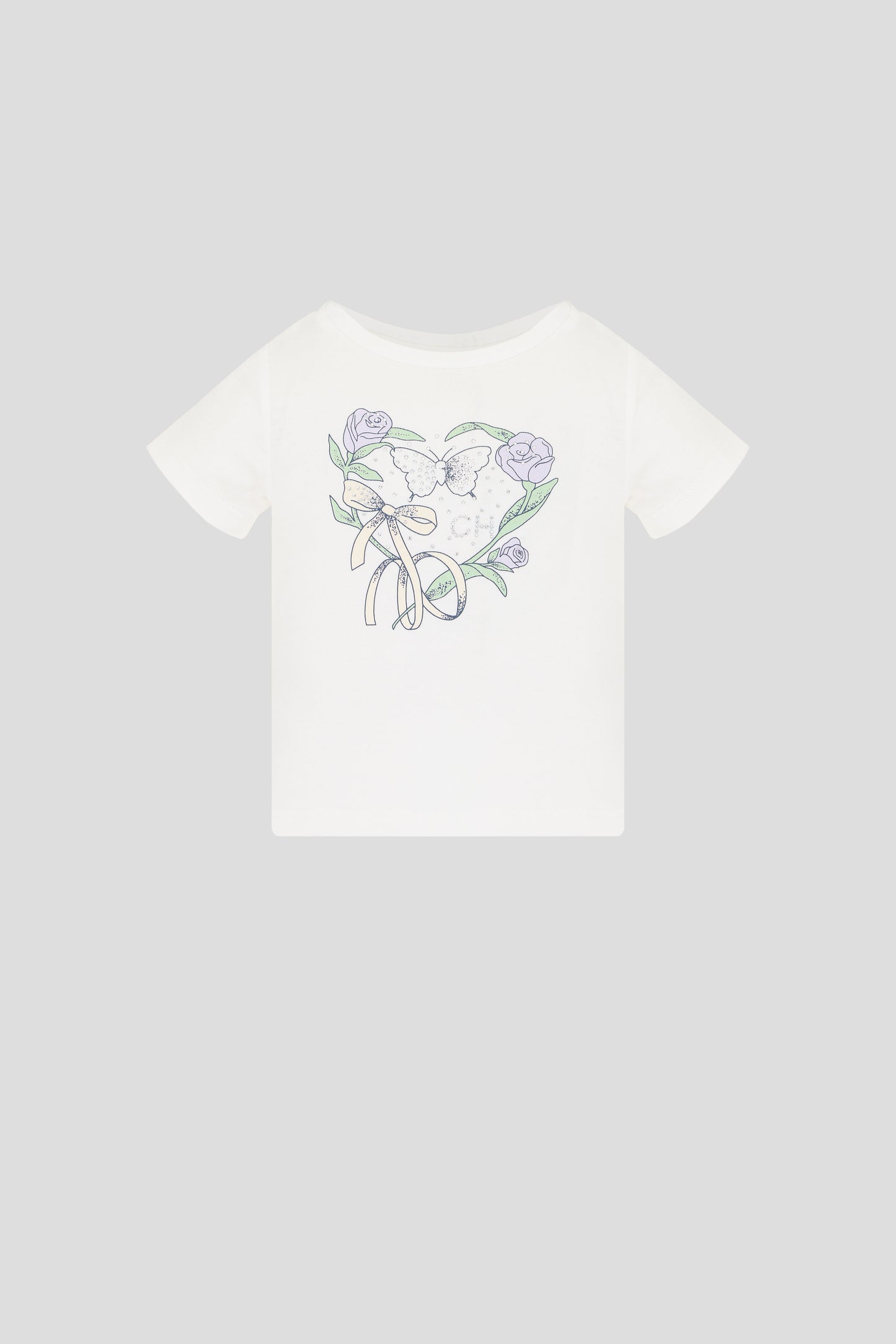 Rhinestone Decorated T-Shirt