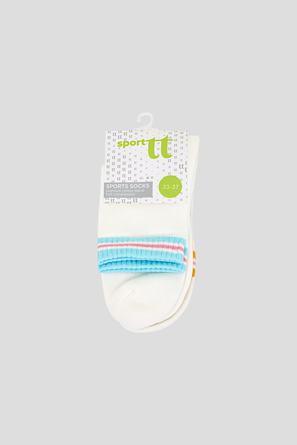 Sport Socks with Pink Logo (2 pairs)