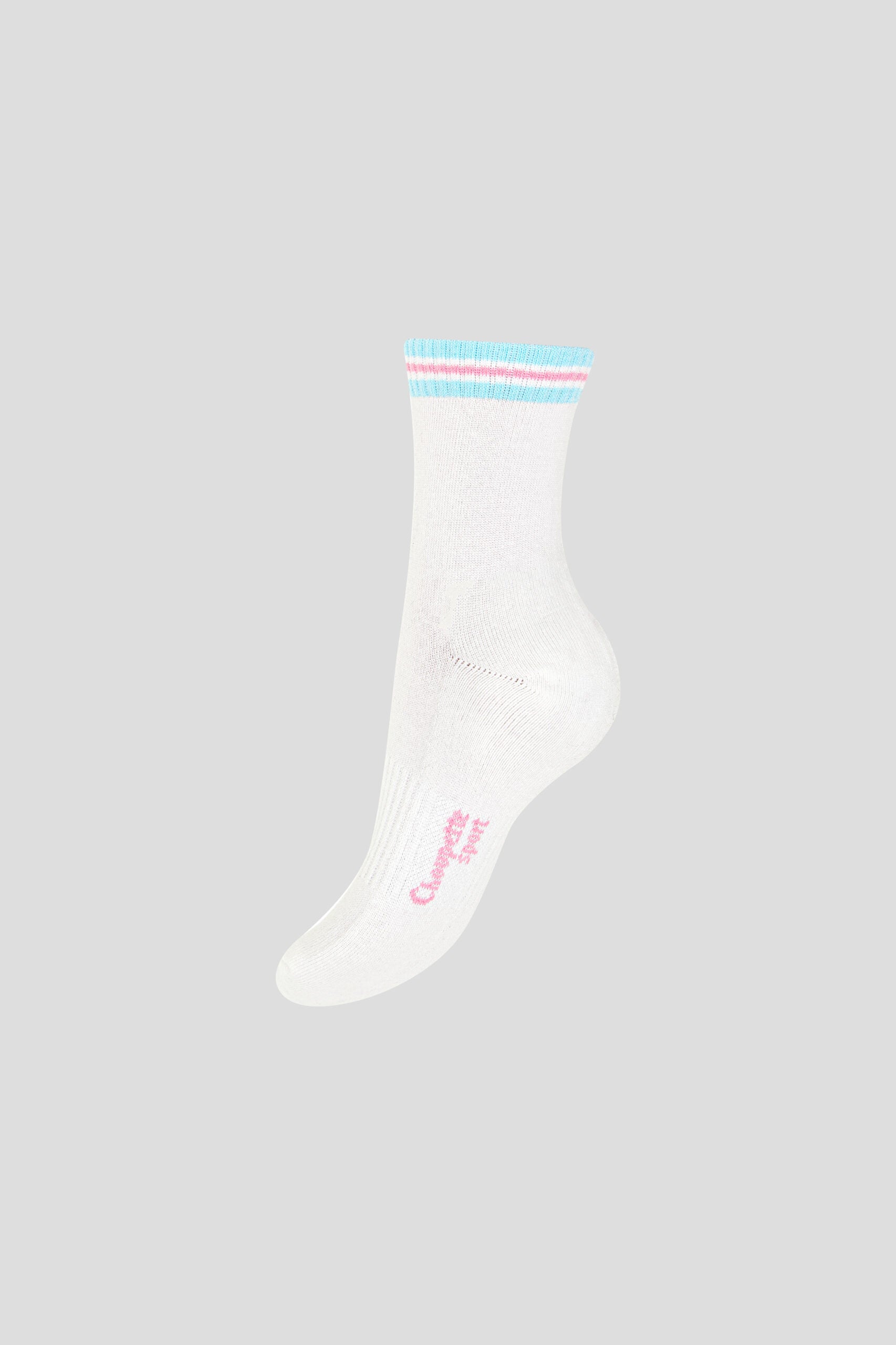 Sport Socks with Pink Logo (2 pairs)