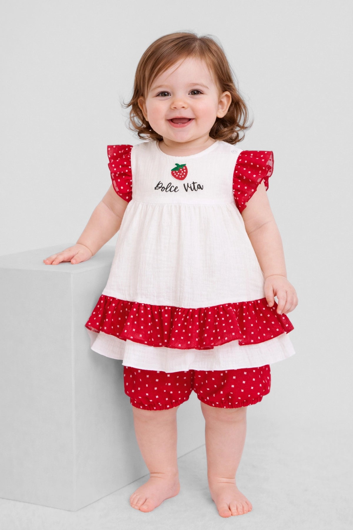 Charming Muslin Smart Set( Dress and Shorts)