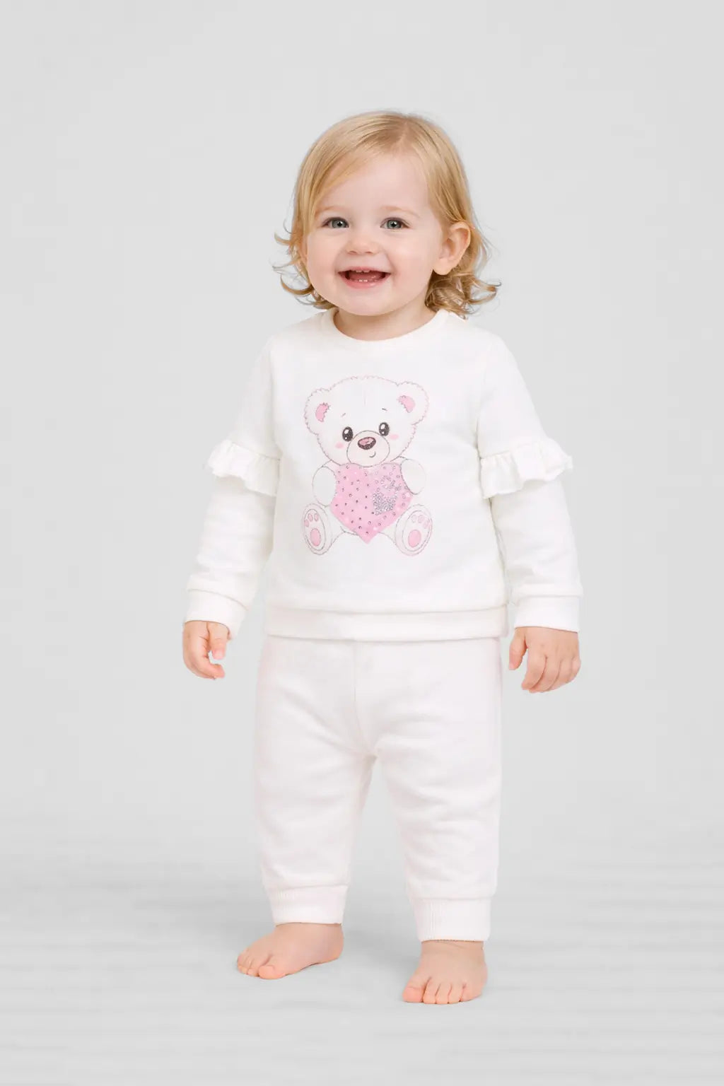 Smart Teddy Decorated Sweatshirt