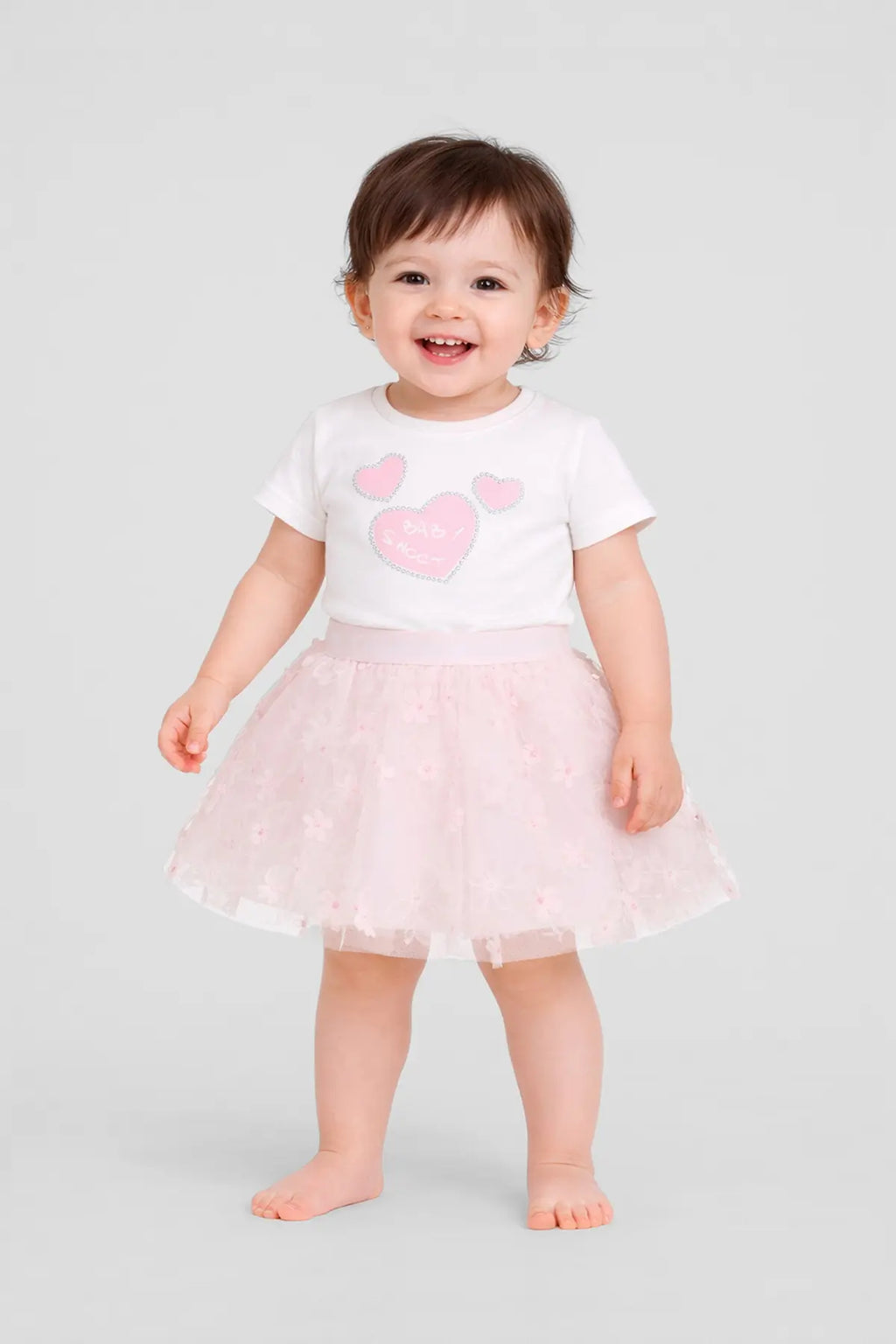 Elegant 3D Flower Lace Tutu Skirt
