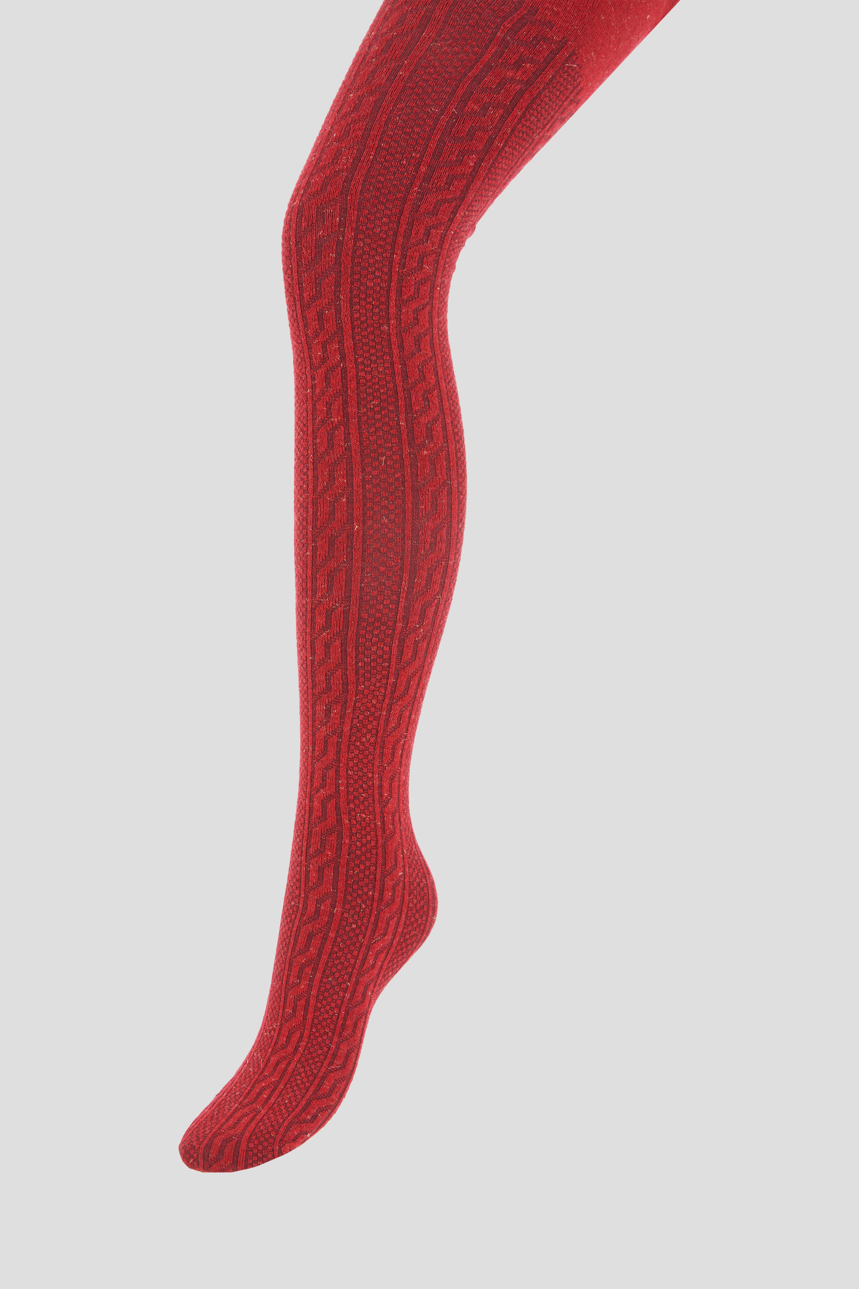 Smart Red Tights with Design