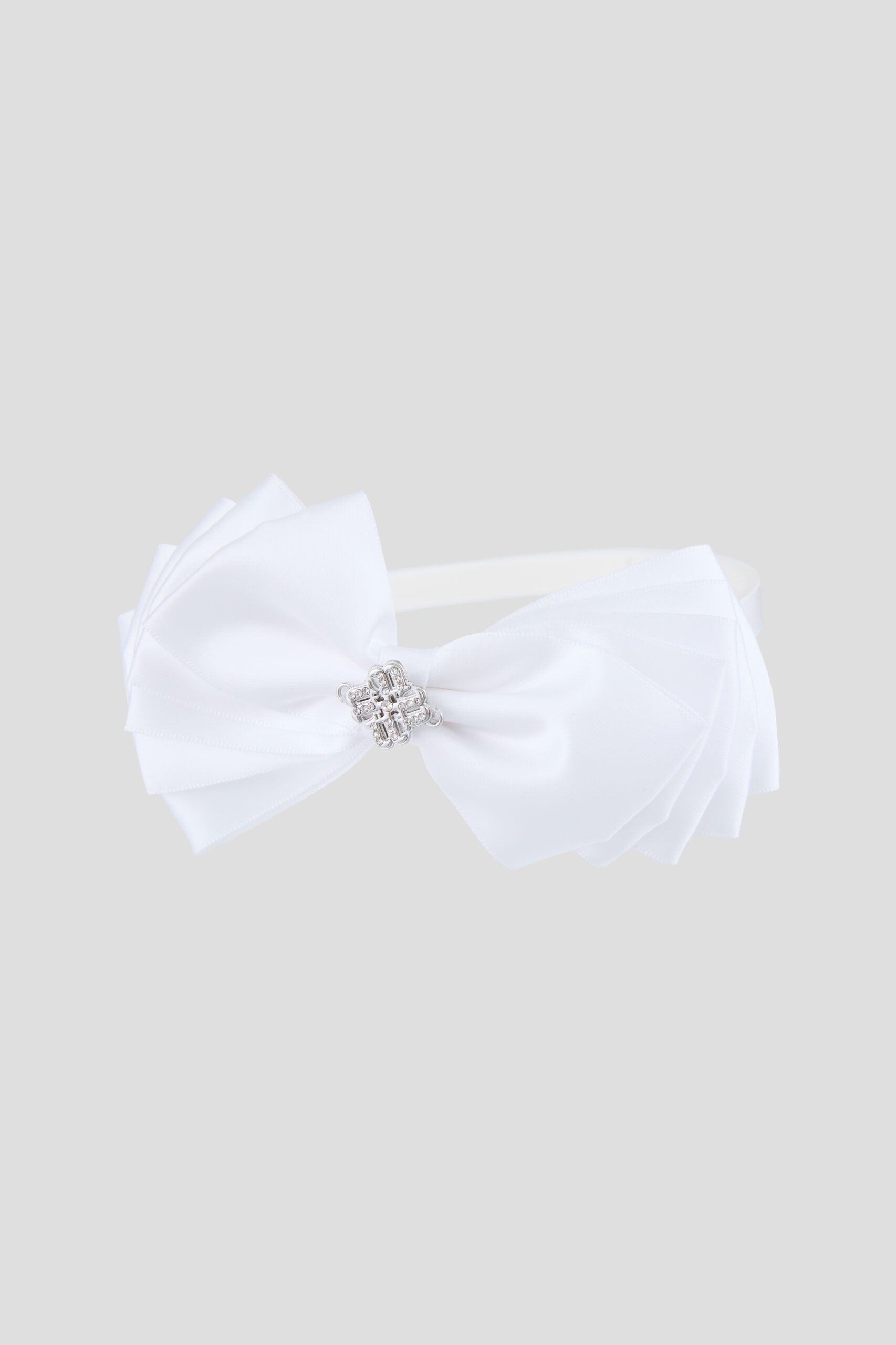 Elegant Big Bow Headband, white