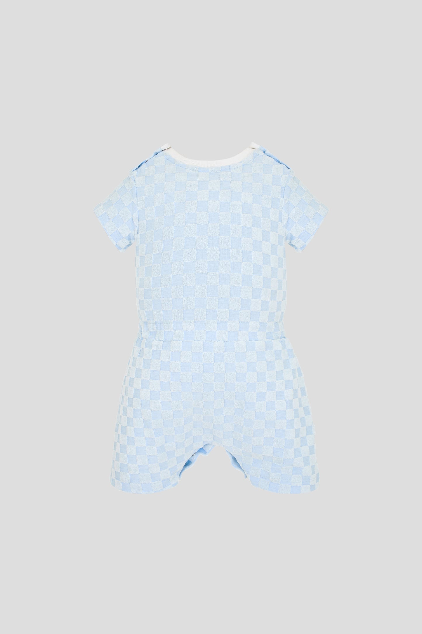 Decorated romper, blue