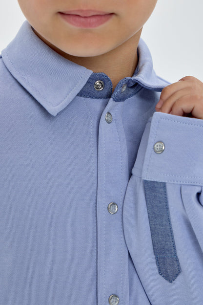 Blue Footer Shirt