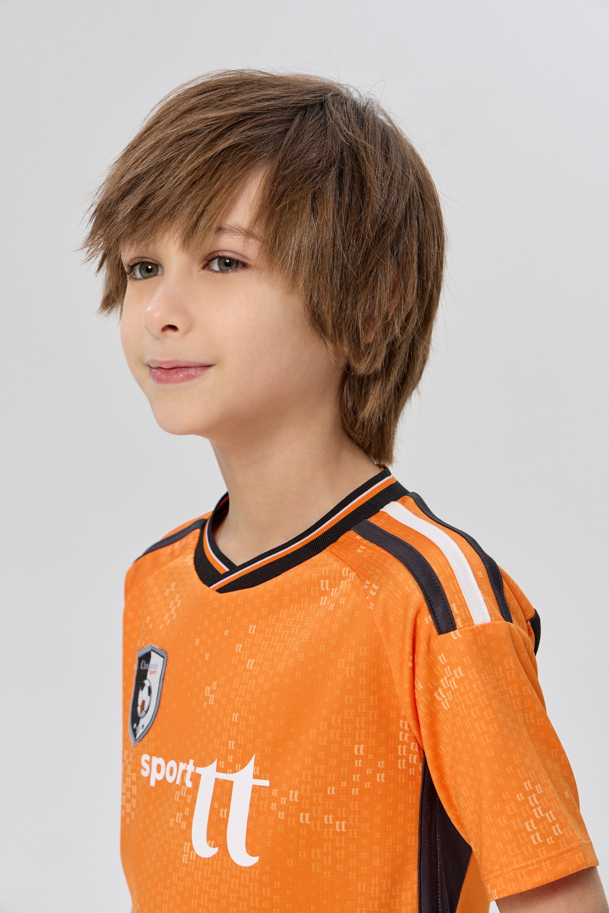 Sport Set with Orange Jersey and Black Matching Shorts