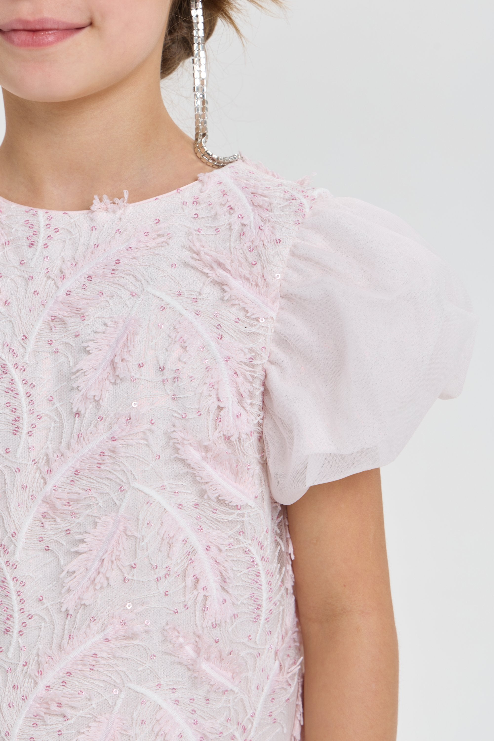 Feather Decorated Dress