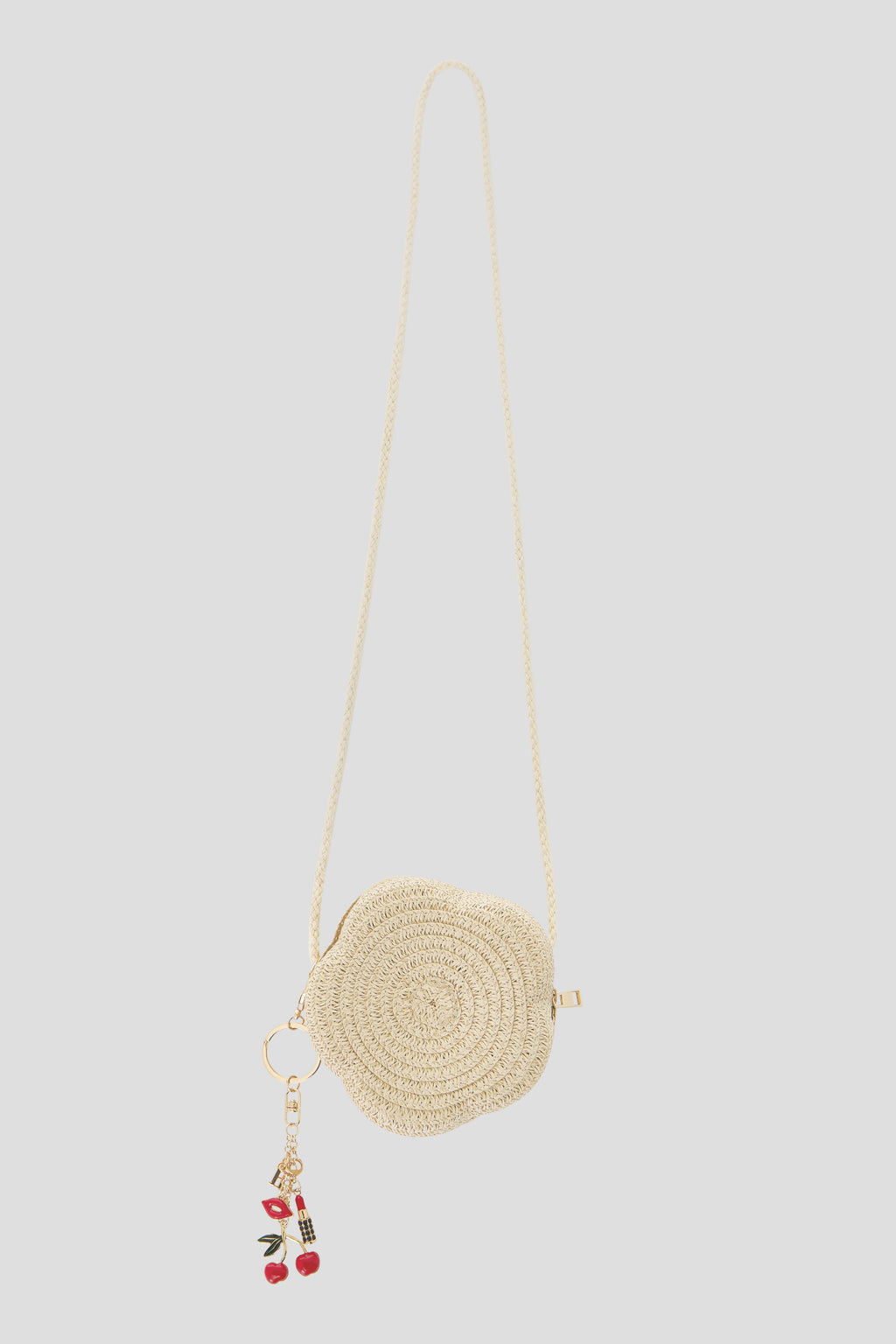 Purse "Flower" with keychain charm