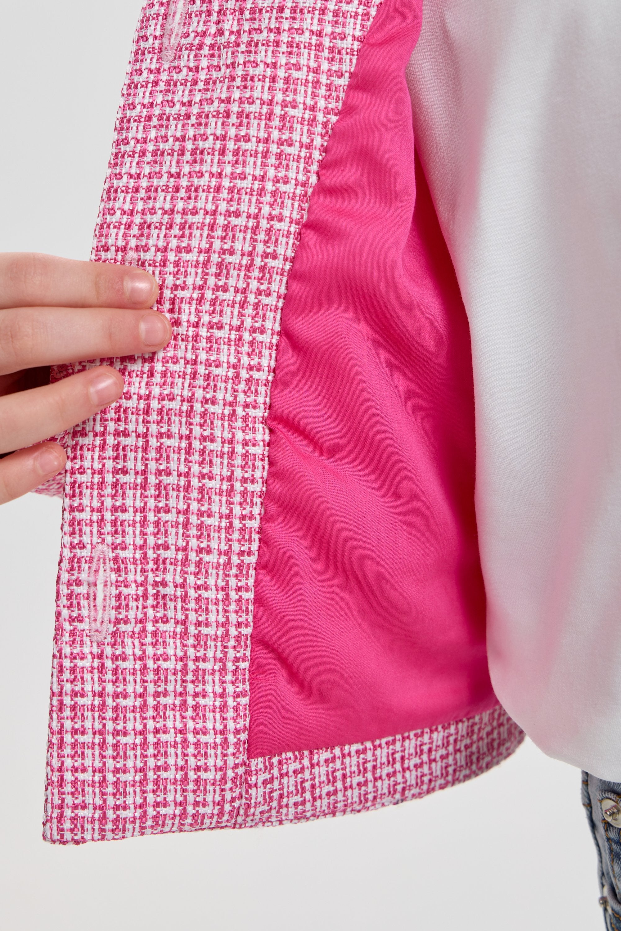 Charming Decorated Tweed Set (Jacket and Skort)