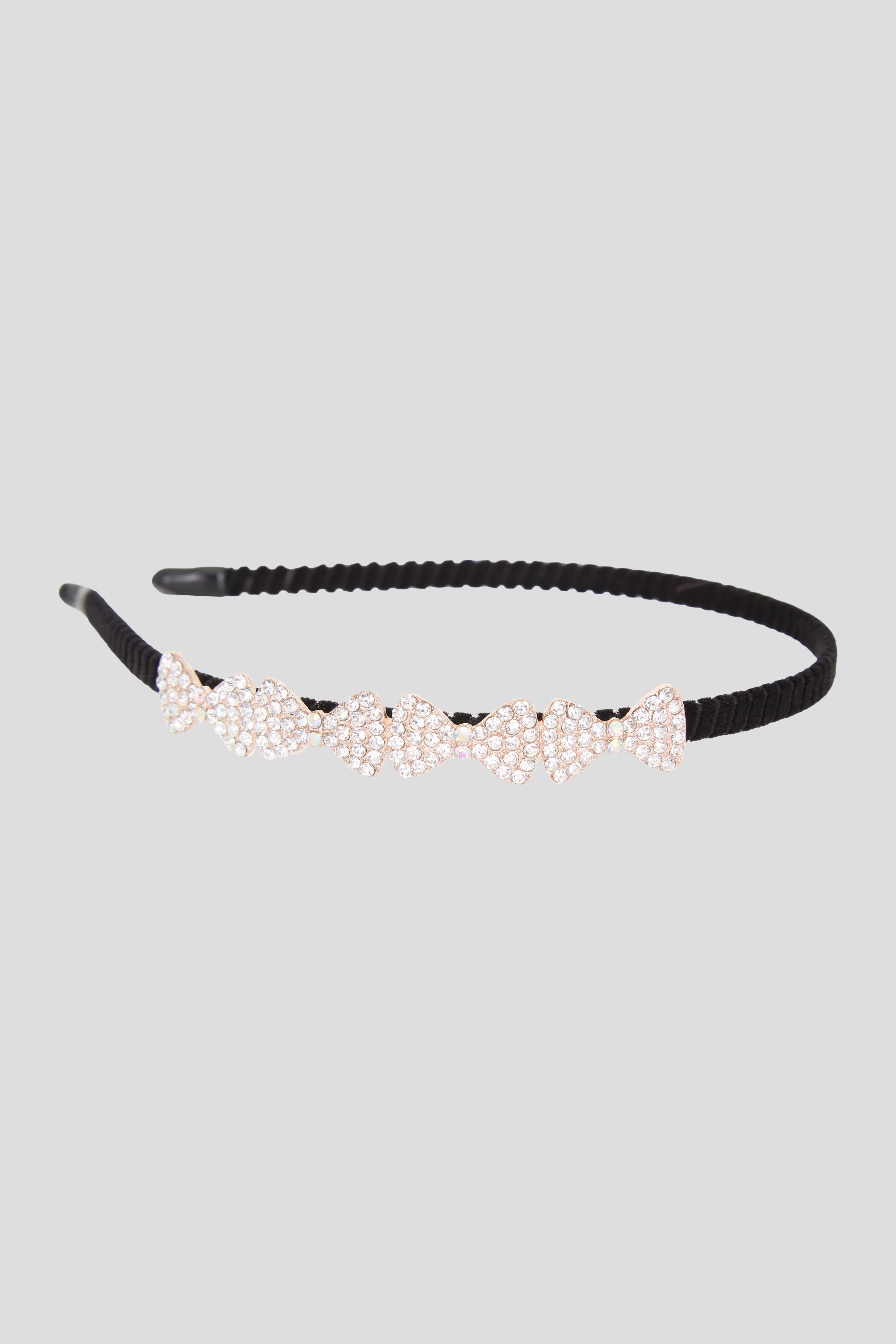 Rhinestones Bows Decorated Headband