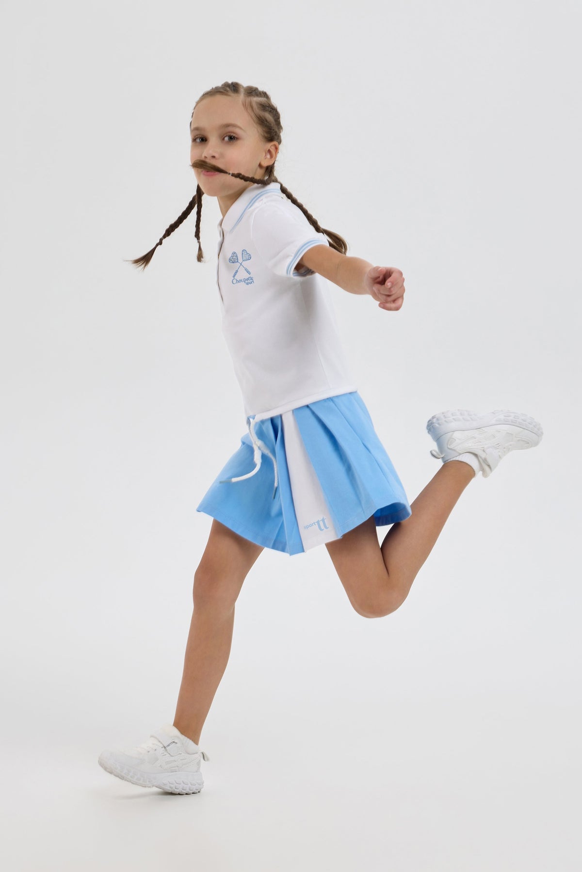 Knitted Polo Dress for active girls