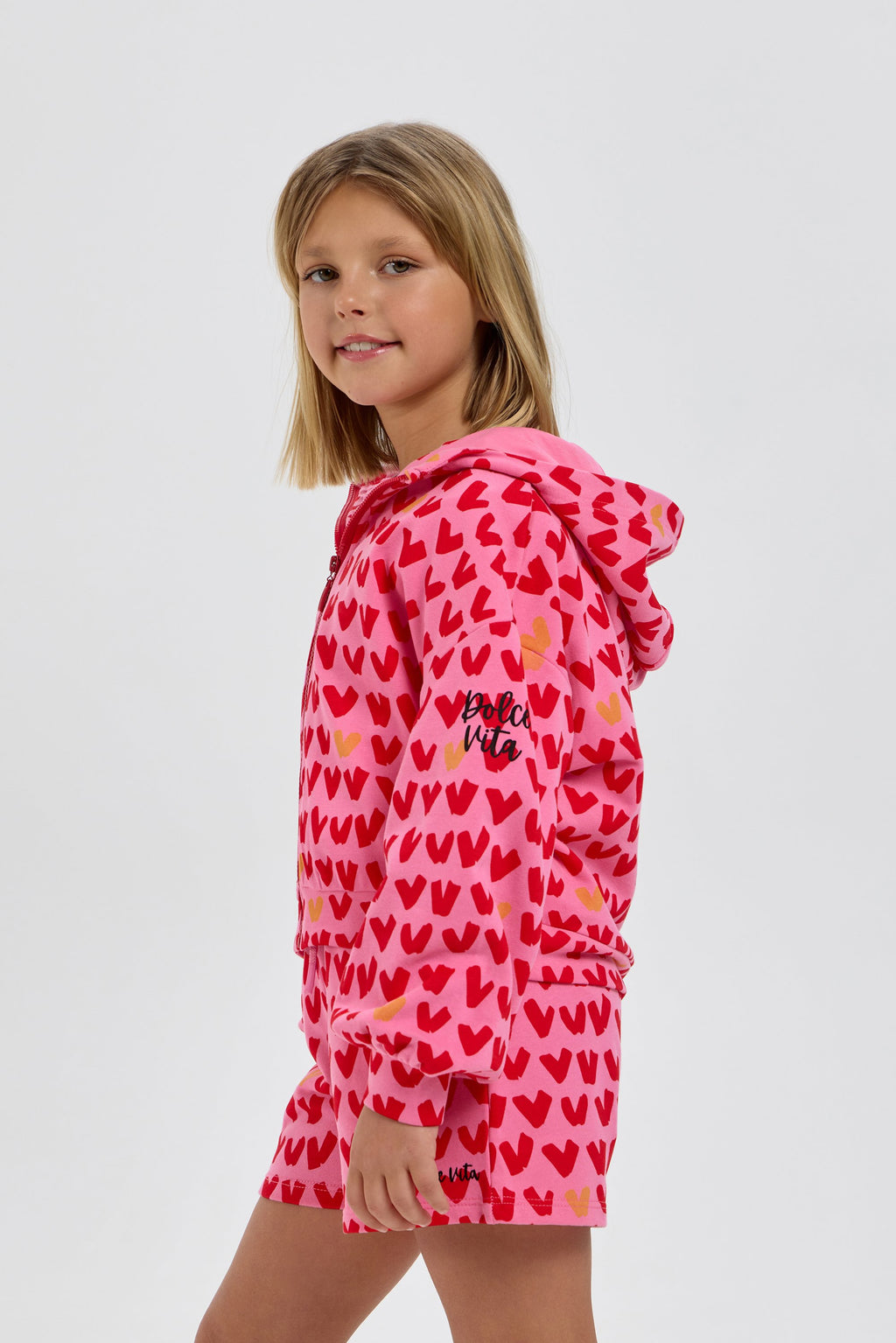 Heart Set (Hoodie jacket with shorts)