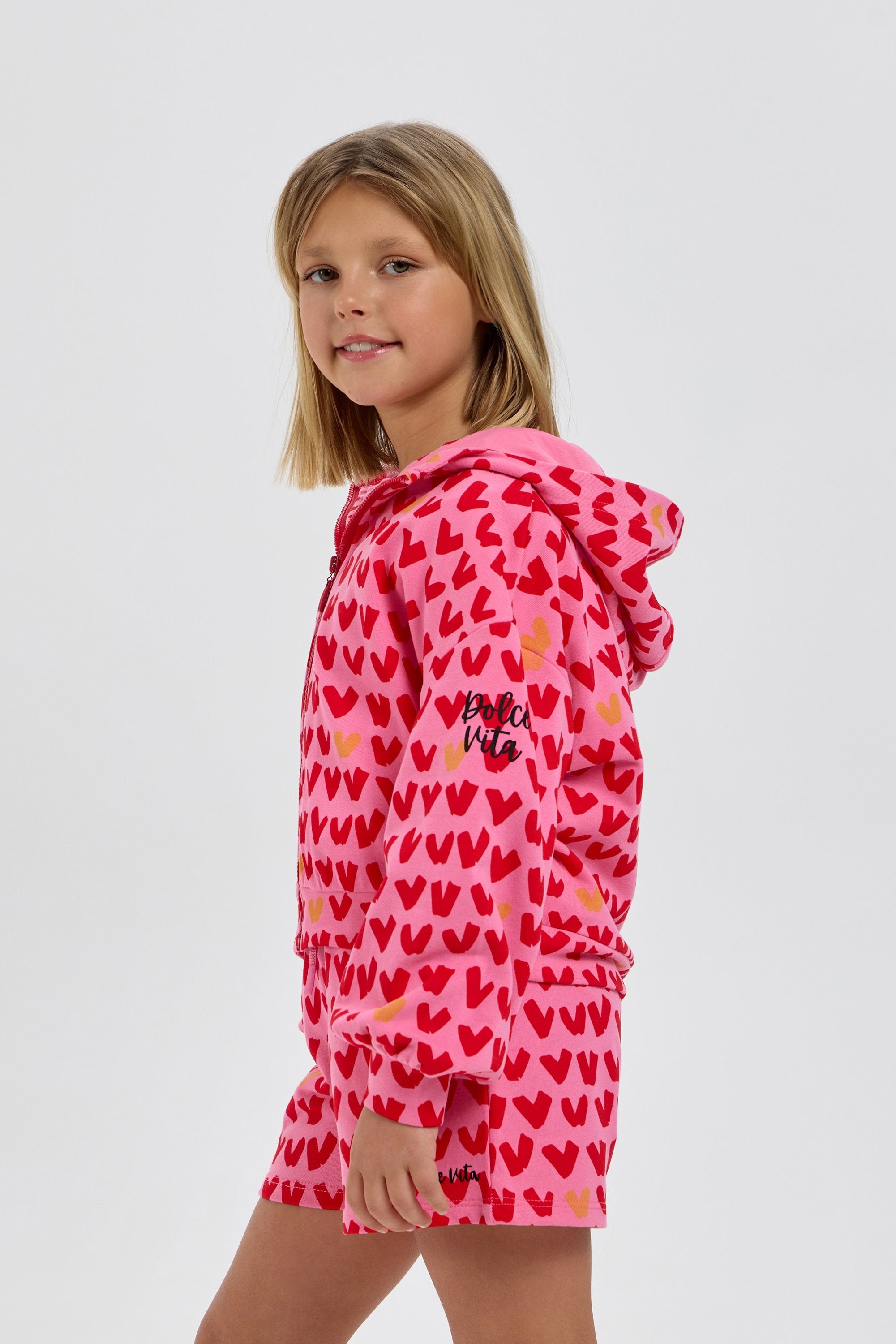 Heart Set (Hoodie jacket with shorts)