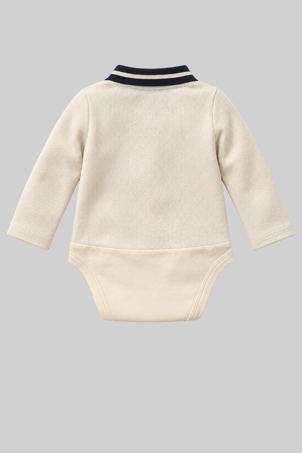 Textured Collar Bodysuit for baby boy