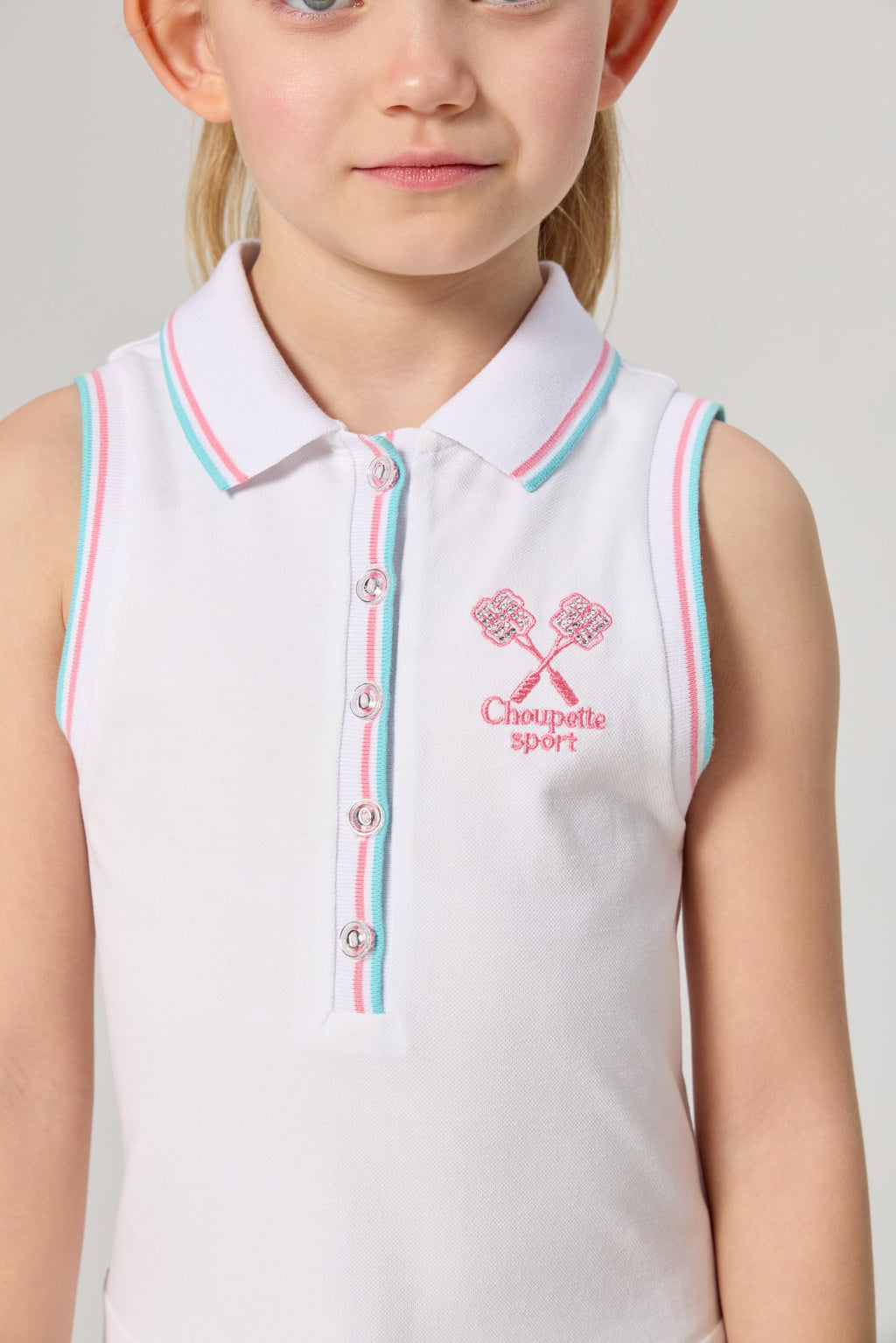 White Sports Polo Dress