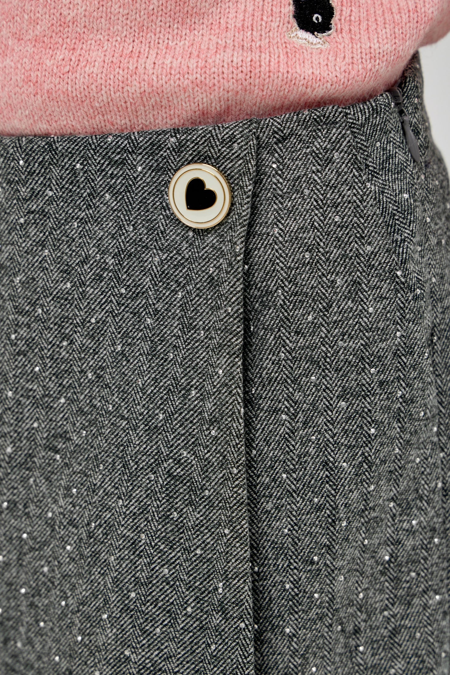 Sequins Decorated Shorts-Skirt