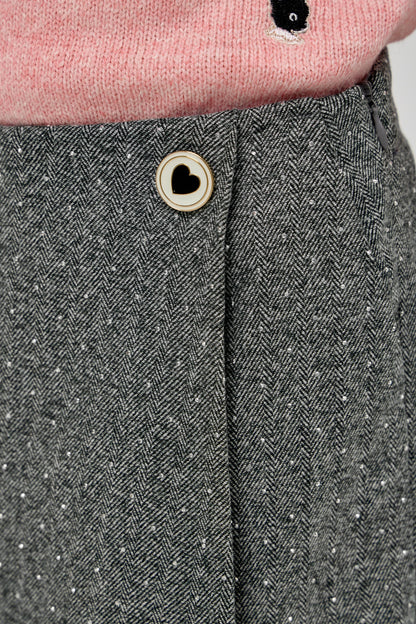 Sequins Decorated Shorts-Skirt
