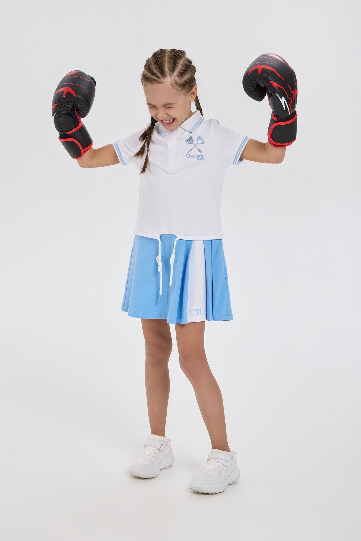 Knitted Polo Dress for active girls