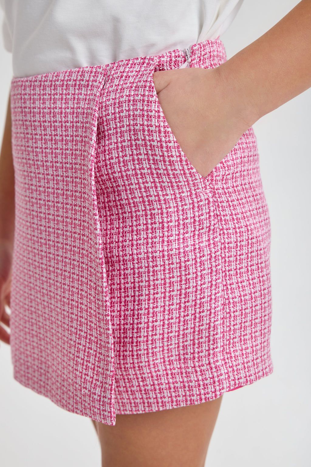 Stylish Tweed Skort