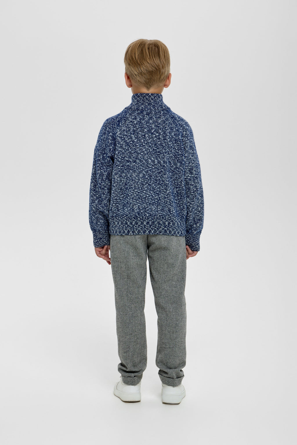 Knitted Sweater with Zip