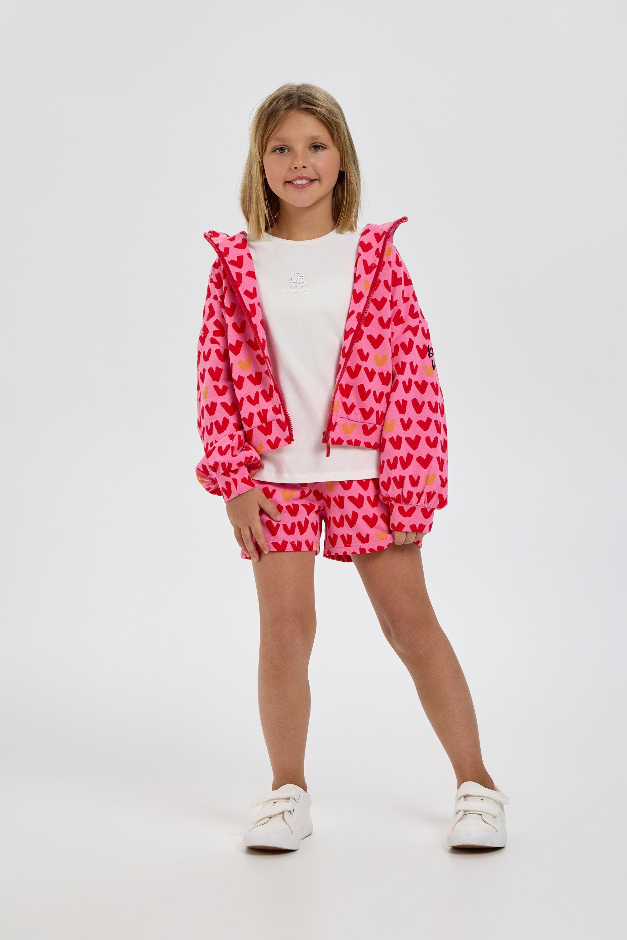 Heart Set (Hoodie jacket with shorts)