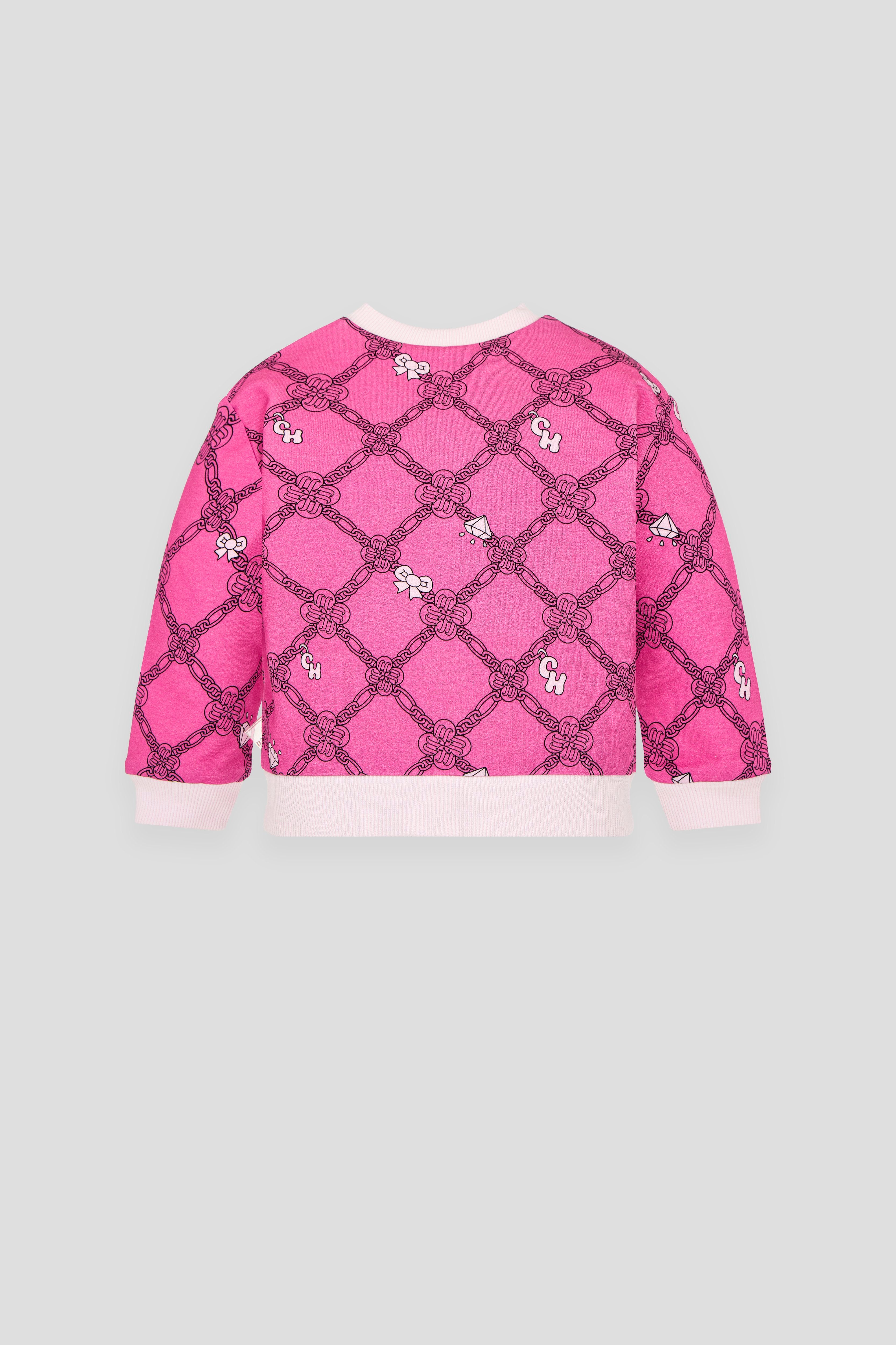 Signature Print Bomber with 3D Bear