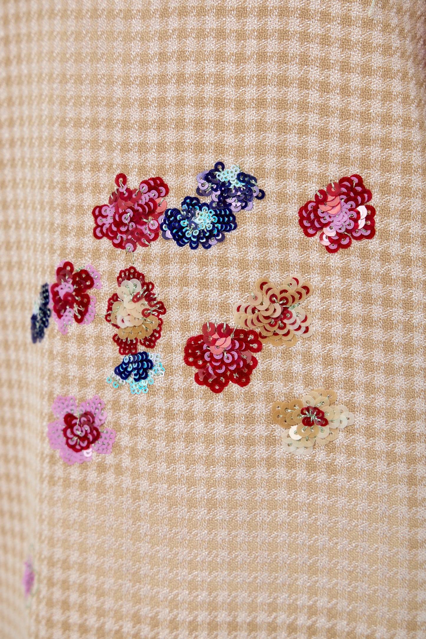 Elegant Flowers Embroidered Dress