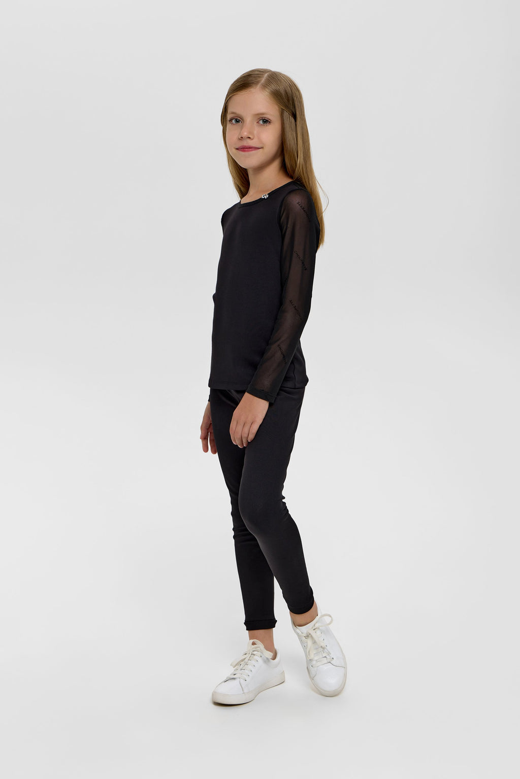 Elegant Black Combined Blouse