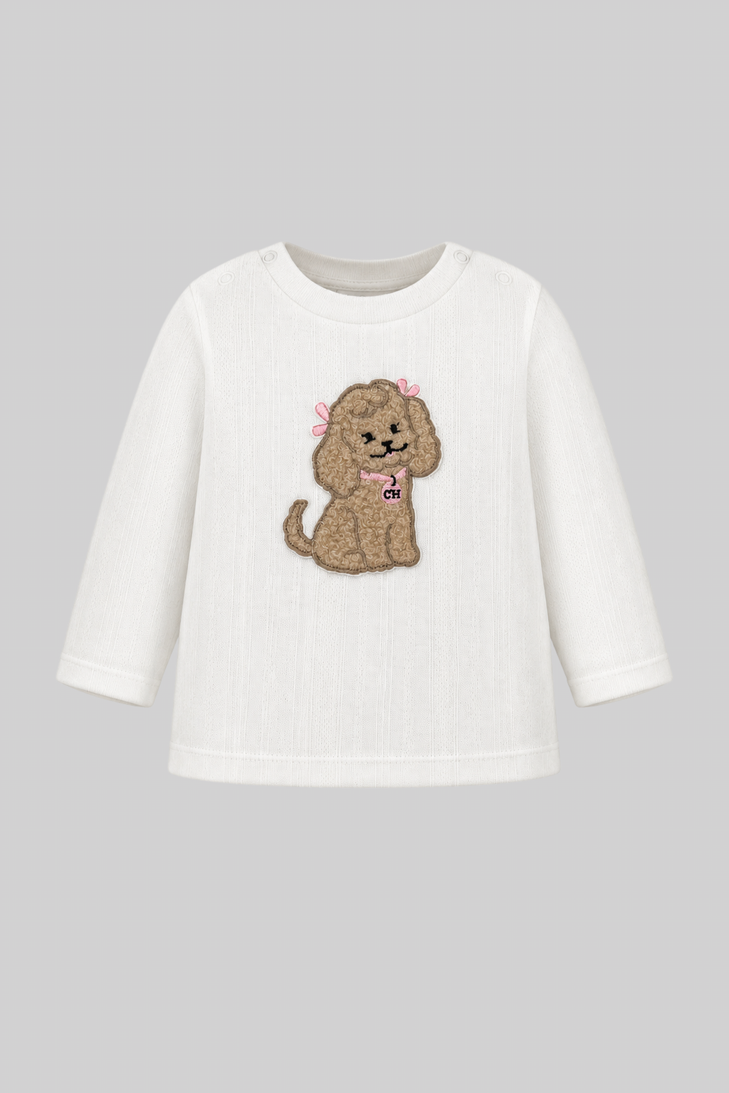 Doggy LS Tee for baby girl