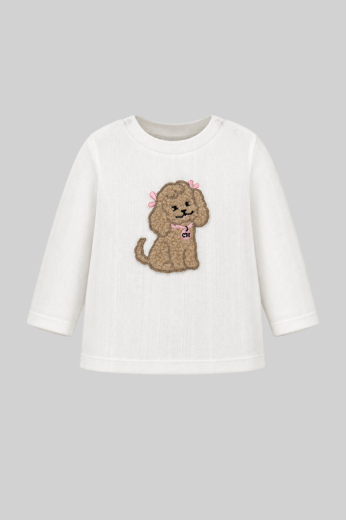 Doggy LS Tee for baby girl